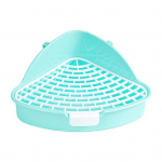 Lemmikloomak&auml;imla Mugav k&uuml;&uuml;likute liivakast, mida on lihtne puhastada, suur, &otilde;&otilde;nestatud kolmnurkse alaga v&auml;ikeloomade tualeti lemmikloomatarbed sinine