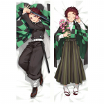 Anime deemonite tapja Kamado Tanjirou Hashibira Inosuke kahesuunaline Dakimakura &uuml;mbris Kahepoolne 3D-printimine voodipesu kallistav kehapadja kate 40x120cm