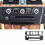 S&uuml;sinikkiust auto CD paneeli kleebise kleebise kaane sisemuse muutmise tarvikud BMW 5. seeria E60 2004-2010 jaoks Model C