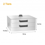 Kodumajapidamises kasutatav 1-2-kihiline vermikellirulliga aurutamisahju auruti 304 roostevabast terasest riisinuudlirulliga aurutatud kukli aurumasin 1 Tiers