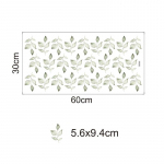 Rohelised lehed Akvarell seinakleebised Lastetoa kunst Lastetuba Eemaldatavad seinakleebised Kaasaegsed laste magamistoa kaunistused