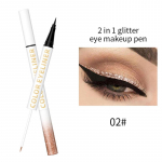 YANQINA kahe otsaga Pearl Light vedel silmapliiats Quick Dry veekindel veekindel, mitte &otilde;itsev silmapliiats 01