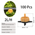 100/200 tk 2L/4L/8L survet kompenseerivad tilgakiirgurid Reguleeritavad tilguti mikro&uuml;hendused aiamuru tilgakastmiseks 2L 100Pcs