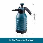 SEAMETAL autopesuvahu pihusti 2L k&auml;sipump pneumaatiline vaht lumevahuga autopesu pihusti pudel veep&uuml;stoli voolik auto kodu puhastamiseks Spray bottle sinine