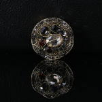 Naiste vintage vikerkaare kristallist &uuml;mmargused prossid naistele Luksuslikud kullast h&otilde;bedav&auml;rvi sulamist geomeetria prossi haakn&otilde;elad kuld