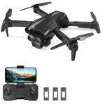 Kaugjuhtimispuldiga droon kaameraga 4K kahe kaameraga 4-poolne takistuste v&auml;ltimise optiline voolu h&otilde;ljumine 4k dual camera -3 battery