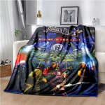 UK Judas Priest B&auml;nditekk, rock and rolli f&auml;nnidele, elutuppa ja magamistuppa, diivanile, voodisse, autosse, pehme ja hubane tekk 76x102cm(30x40in)