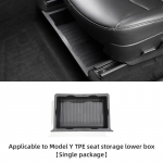 LUCKEASY Tesla Model Y 2017-2023 jaoks Istmealune hoiukast Korraldaja Sahtel Hoidik TPE Hoiustamine Alumine Kast Autotarvikud MY-ST14PCS1