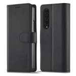 Nahast rahakoti&uuml;mbris Samsung Galaxy Z Fold jaoks for Samsung Z Fold 4 black