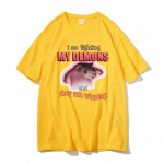 Naljakas, ma v&otilde;itlen oma deemonitega ja nad v&otilde;idavad T-s&auml;rgid Unisex naiste vabaaja t-s&auml;rk Armas Kawaii Mouse Meme graafiline T-s&auml;rk L