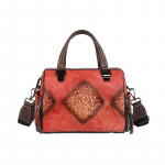 Vintage reljeefsed k&auml;ekotid Naiste mood ehtsast nahast &otilde;lakotid &Auml;ri luksuslik disain Crossbody kott GZW 28*14*19cm punane