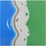 Yogo LEGO LEGO Point m&auml;ngulaud 25,5 cm x 25,5 cm, sirge rannajoon blue