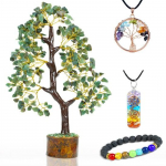 Roheline aventuriini kristallpuu, &otilde;nne esitlus, kodukaunistused K&auml;sitsi valmistatud v&auml;&auml;riskividest puukristallidest kingitused kivipuukristallidest kaunistuskinke