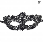 1tk karnevalimaski peo maskid naiste musta pitsiga silmamask Masquerade Hollow Halloween