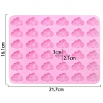 Pilved Silikoonvorm Ilmakuju DIY K&uuml;psetuskook &Scaron;okolaad Fondan J&auml;&auml;kuubik Vorm &Scaron;okolaadivahu Kook Dekoor K&uuml;psetusvorm roosa