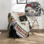 Lilled Linnud K&auml;mping &Otilde;uetekk Bohemia Vooditekk Voodikaunistuseks Diivan Istmekate Nordic Travel Kootud Vaibad Matt 90x90cm