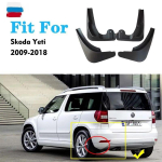 4TK 2009-2018 AUTO porilapid Skoda Yeti porilaua poritiibadele porilappide kaitse pritsmetega porilaudade porilaudade tarvikud auto styline must