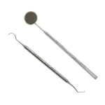 Medical stainless steel alveolar + scaler set, 1 set