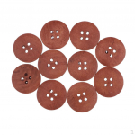10 Pcs Round Craft Buttons Sewing Fasteners Basic for Knitting crafts Dark Brown