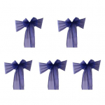 5 tk Organza tooliraamid Erksav&auml;rvilised siidised pulmakaunistus L&auml;bipaistev tooli kate Selja sidemed Pulma vastuv&otilde;tu s&uuml;ndmuse sisustus kollane