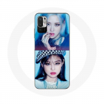 Coque pour Xiaomi Poco M3 Pro Blackpink Groupe K-pop Filles Jennie et Ros&eacute; Lovesick girls poster the album
