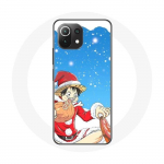 &Uuml;mbris Xiaomi Mi 11 Lite Anime One Piece Luffy Christmas Day 2023 jaoks
