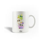 Mug en C&eacute;ramique Angry Birds Vert Jaune Violette