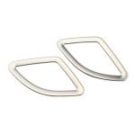 My good car for BMW X1 F48 2016 - Car Chrome Front Air Vent Cover Trim Air Conditioning Sticker Stickers Accessories stainless steel white