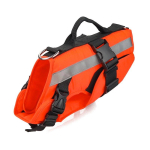 Lemmiklooma koera p&auml;&auml;stevest Koerte ujumistrikoo kaitsevest suvepuhkus Oxford helkur hingav buldogi riietus ropa para perro S Chest 32-47cm oranž