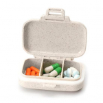 Pill Box 3/6 pesa, niiskuskindel PP ravimite hoiukarp majapidamises 3 Compartments sinine