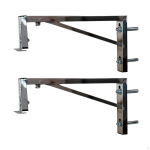 Aluspaigaldatava valamu kinnitusraam K&ouml;&ouml;gi vannitoa riistvara Fikseeritud riiul 45T Height 250mm black