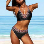 Naiste &otilde;lapaeltega ujumistrikoo Pink Flowers Print Bikini Tankini ujumistrikoo S must