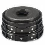 2021. aasta k&otilde;rge kvaliteediga v&auml;litingimustes kasutatavate kiire soojusjuhtivusega lauan&otilde;ude segamiskomplekt, veekeetja tassi pottide komplekt telkimiseks matkamiseks piknikuks reisimiseks k&ouml;&ouml;gin&otilde;ude komplekt one size must