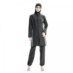 Tagasihoidlikud Burkini moslemitest naiste ujumisriided T&auml;iskattega ujumistrikoo islami ujumiskost&uuml;&uuml;mid 3XL must