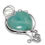 Natural Green Apatite Gemstone 925 Sterling Silver Gift Pendant 2.44 u5w79