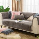 Pehme k&uuml;&uuml;likupel&uuml;&uuml;sist diivanikate soe talvine diivanir&auml;tik libisemiskindel tolmukindel diivanimatt paksenemine diivanipadi katteid elutuppa 70x70cm 1pcs gray