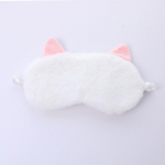 Plush Simulation Silk Cat Ear Eye Mask Armas suvine hingav Sleep Eye Mask Sleep Blackout Silmamaskid valge
