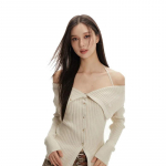 Kevadine kaldkaelus &otilde;ladest naiste kampsunid Y2k Esteetilised &otilde;hukesed vintage grunge kampsunid Trendikas sidemega p&auml;itsetega kudum Naistele S hall