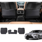 Sobib Lexus 2018-2024 ES250 ES300h ES350 tagumise istme katte, kaitsekatte, veekindla jalatsite aluse, vastupidava auto istme seljatoe kick-pad'i, 2022-2024 Lexus ES Black-