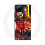 Coque Maniacase pour Samsung Galaxy A42 5g Lewis Hamilton Scuderia Ferrari F1 officiel