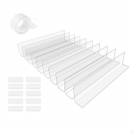 10 Pieces Clear Toy BLOCKERS under Couch Blocker Adjustable Barrier Blocking with Strong Tape 40CMX6CMX3CM
