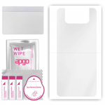 apgo Ultra Clear Protective Skin Sticker for the back compatible with Asus Zenfone 7 ZS670KS, Wrap Film, Hydrogel Film, Flexible, Soft TPU with positi