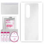 apgo Ultra Clear Protective Skin Sticker for the back compatible with Samsung W23, Wrap Film, Hydrogel Film, Flexible, Soft TPU with positioning layer