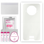 apgo MATTE Protective Skin Sticker for the back compatible with Doogee V10, Wrap Film, Hydrogel Film, Flexible, Soft TPU with positioning layer easy i