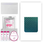 apgo Protective Skin Sticker for the back compatible with Motorola Razr+ Plus 2023, Wrap Film, Foil, Vinyl - Pattern Carbon Chameleon CAKA1