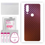 apgo skin sticker film foil vinyl for the BACK compatible with Motorola One Action, scratch-resistant, easy to install - Carbon Chameleon CAKA5