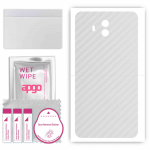 apgo Protective Skin Sticker for the back compatible with Huawei Mate 10, Wrap Film, Foil, Vinyl - Pattern Transparent Carbon