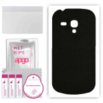 apgo Protective Skin Sticker for the back compatible with Samsung Galaxy S3 mini i8190, Wrap Film, Foil, Vinyl - Pattern Matrix