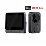 Visual Doorbell IR Night Vision Wireless Door Bell HD 4,3-tolline IPS-ekraaniga uksekellakaamera 2,4G Villa kodukontori korteri jaoks M12 64G