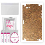 apgo Protective Skin Sticker for the back+sides compatible with Apple iPhone 5, Full Wrap Film, Foil, Vinyl - Pattern Rusty Copper